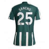 Manchester United Jadon Sancho #25 Vonkajší futbalový dres 2023-24 Krátky Rukáv